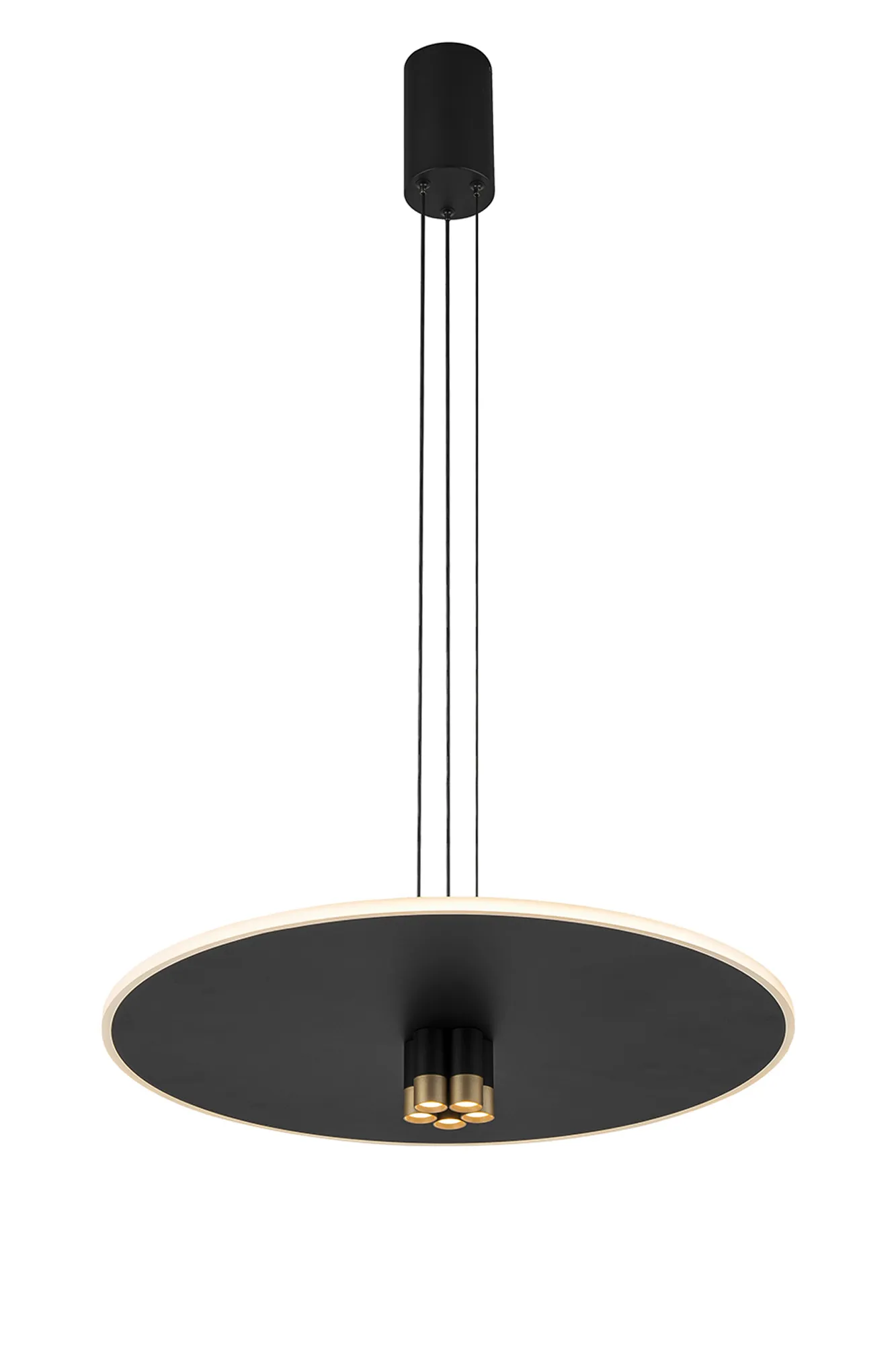 M8982  Nomada 58cm Pendant 42W LED 3000K Sand Black/Painted Gold